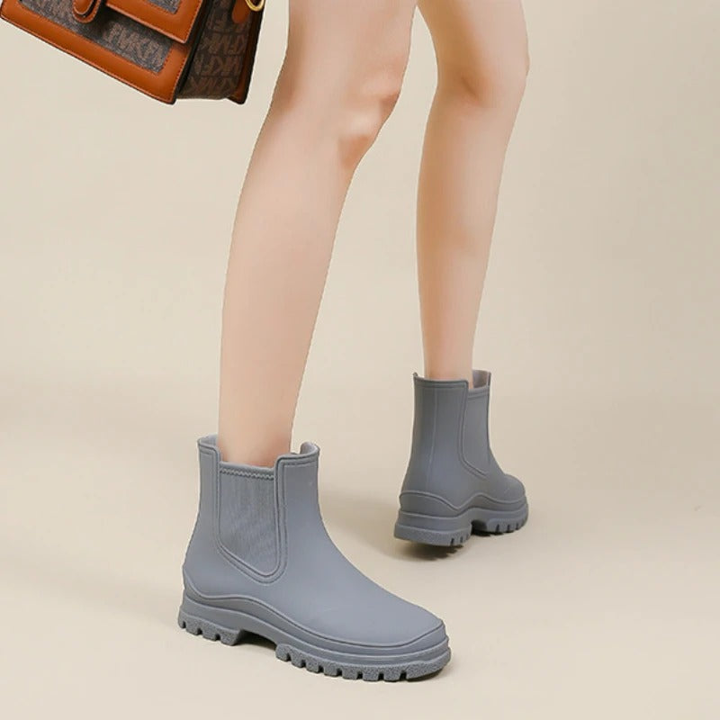 GR | Luxurious Mid-Height Waterproof Rain Boots for Women