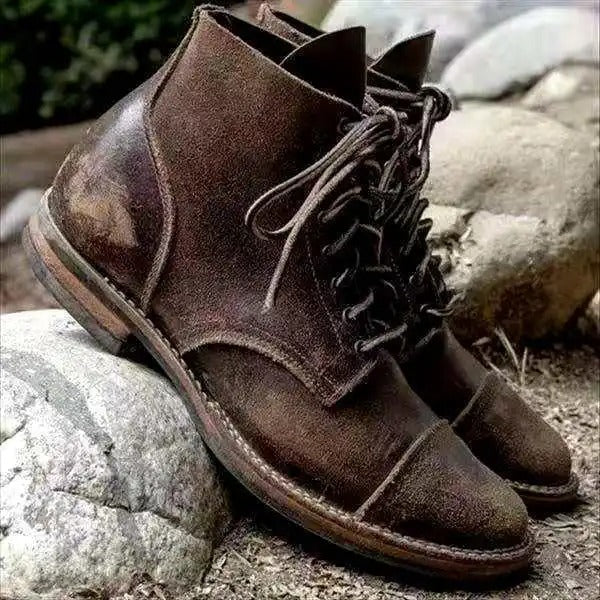 GR | Vintage Leather Boots with Laces