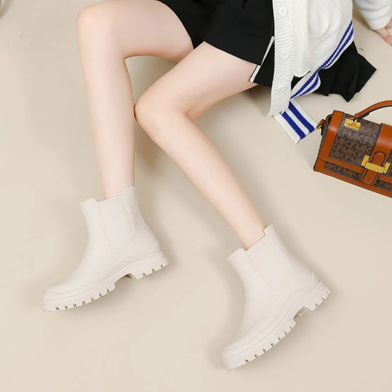 GR | Luxurious Mid-Height Waterproof Rain Boots for Women