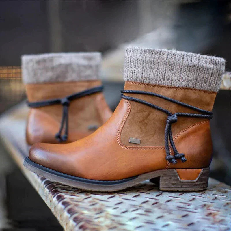GR – Leather autumn ankle boots