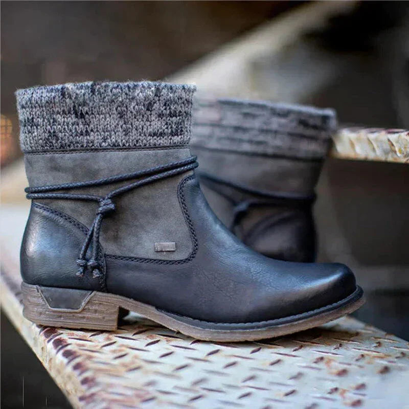 GR – Leather autumn ankle boots