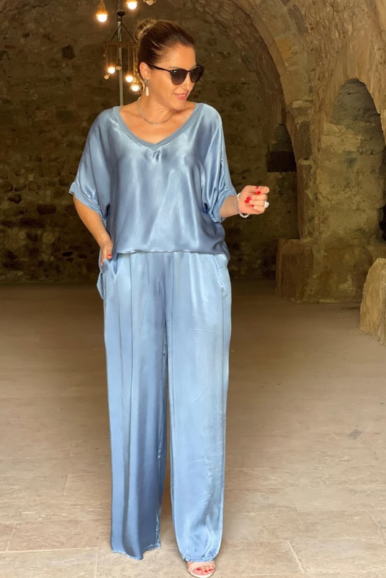 GR | V-neck 2-piece set
