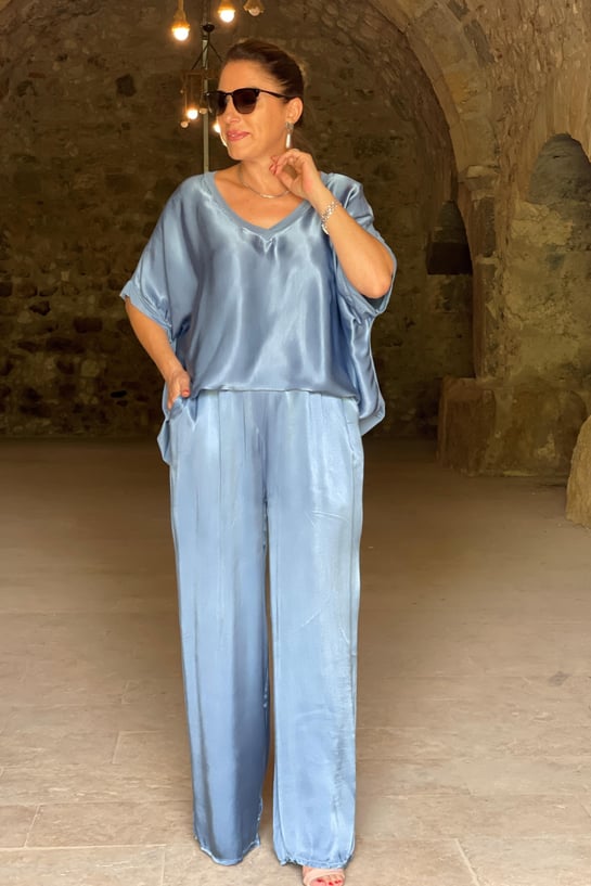 GR | V-neck 2-piece set