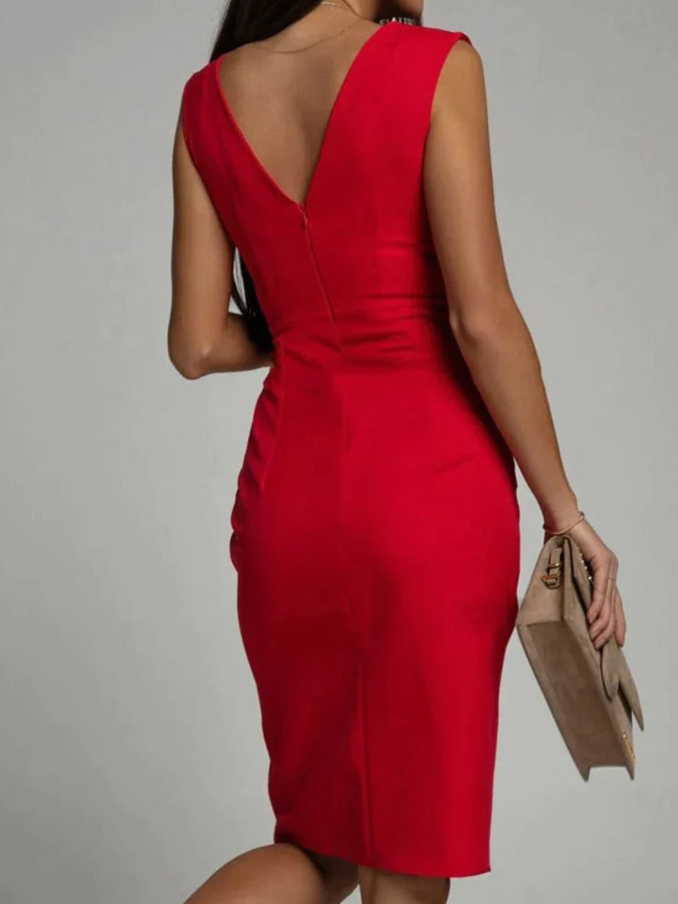 GR | Evening dress with side slit for women