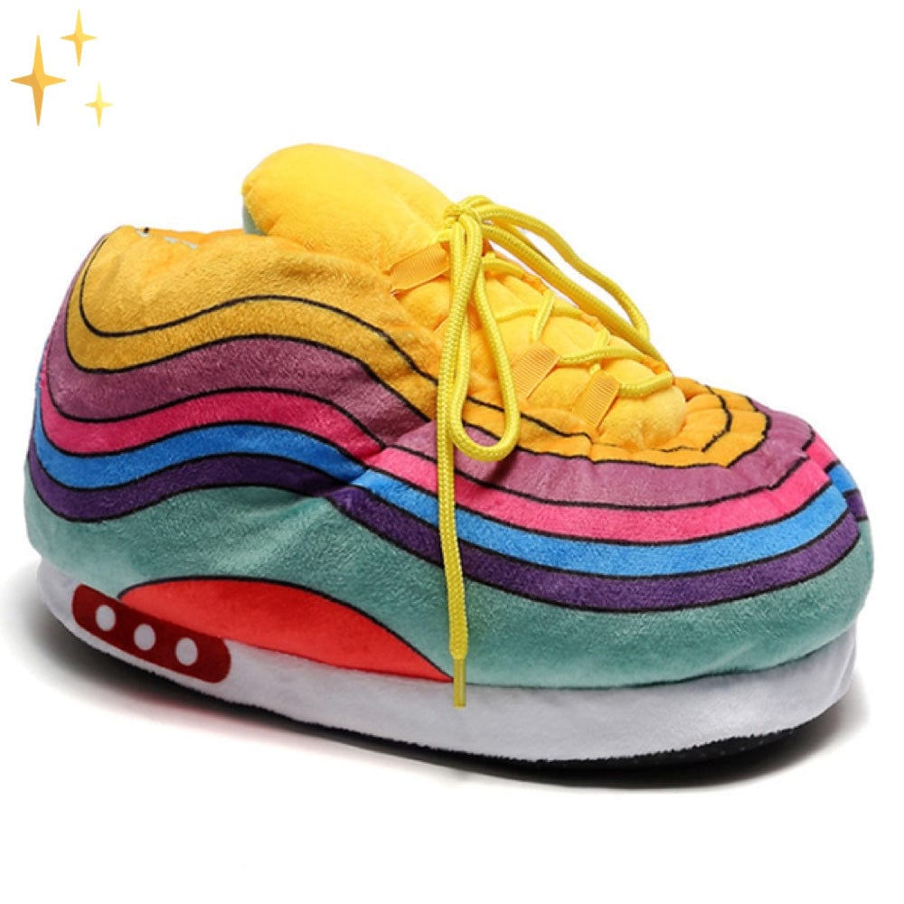 GR | Sneaker slippers in trendy colors with non-slip surface for comfortable comfort at home