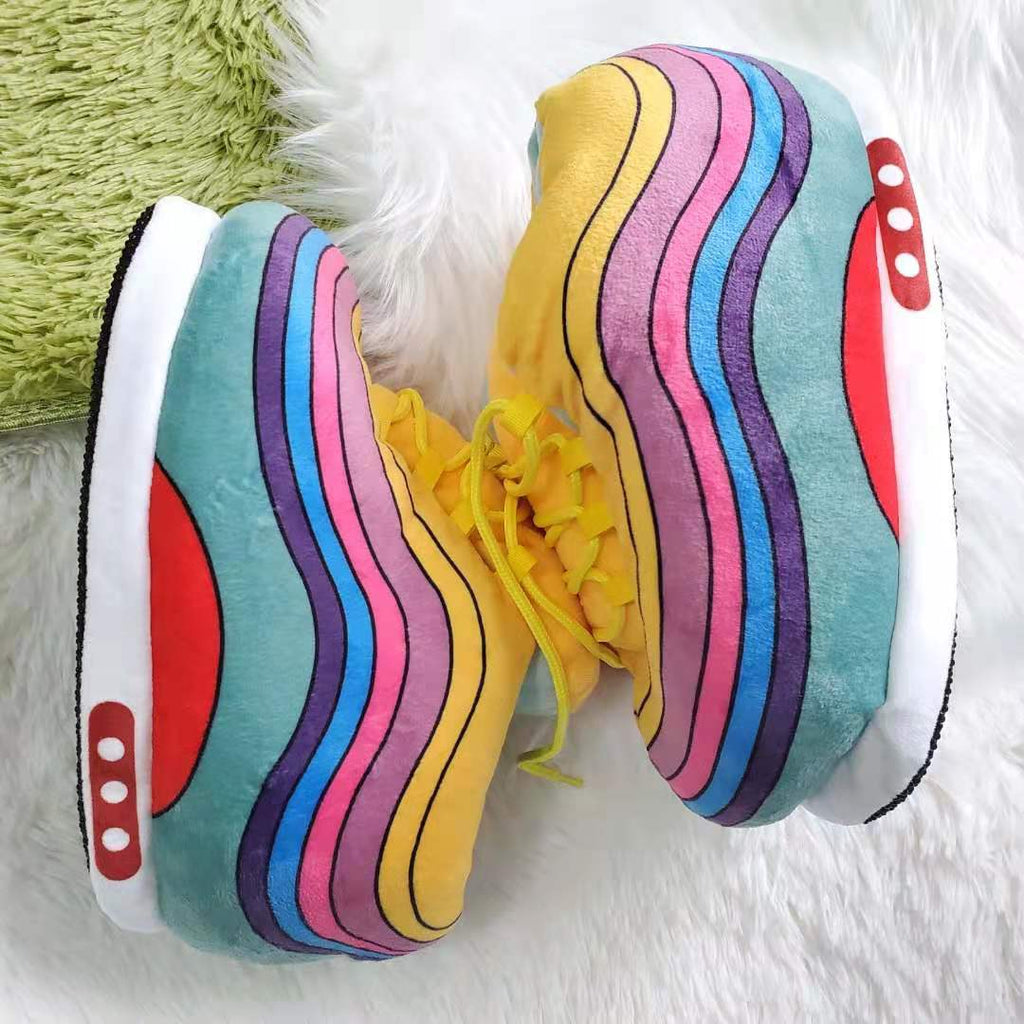 GR | Sneaker slippers in trendy colors with non-slip surface for comfortable comfort at home