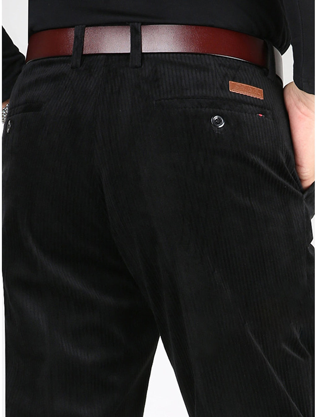 GR | Fashionable corduroy trousers for summer with stylish pockets