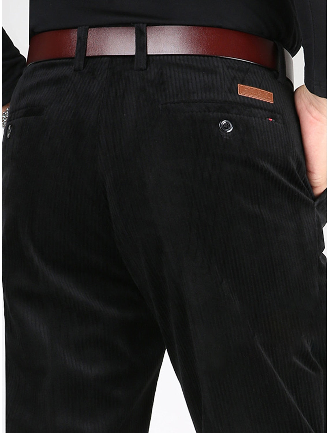 GR | Fashionable corduroy trousers for summer with stylish pockets