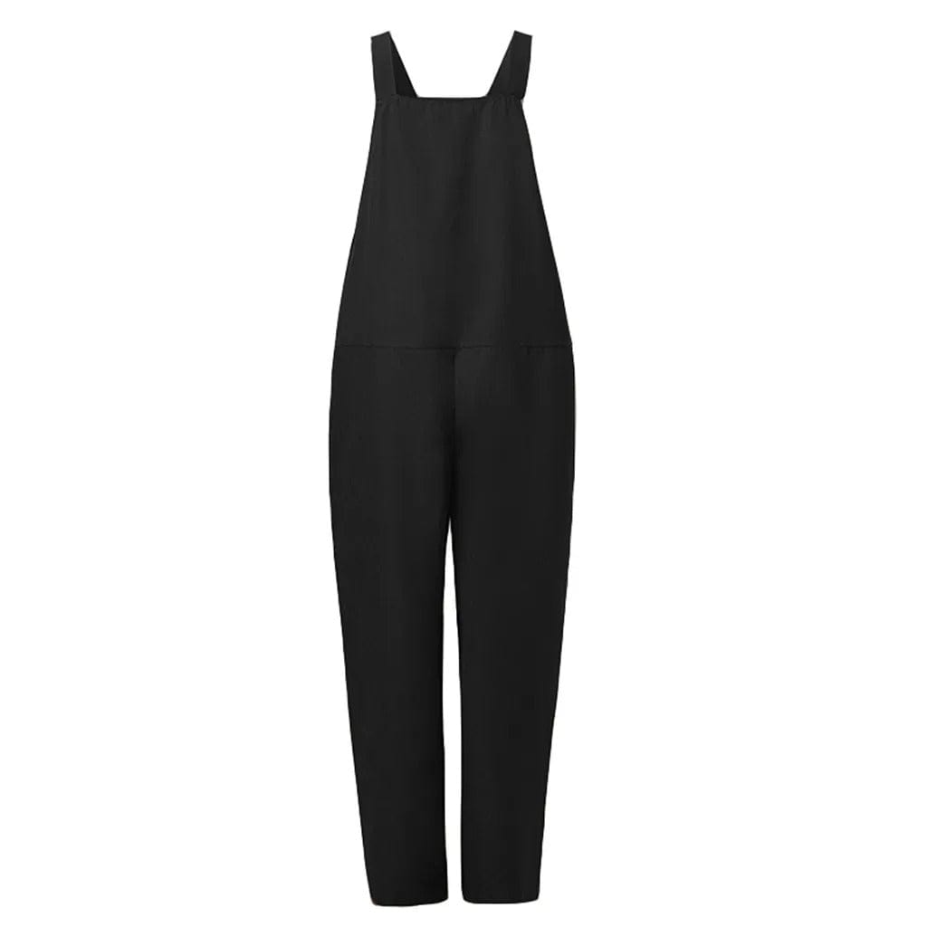 Jumpsuit made of loosely bound polyester and elastane