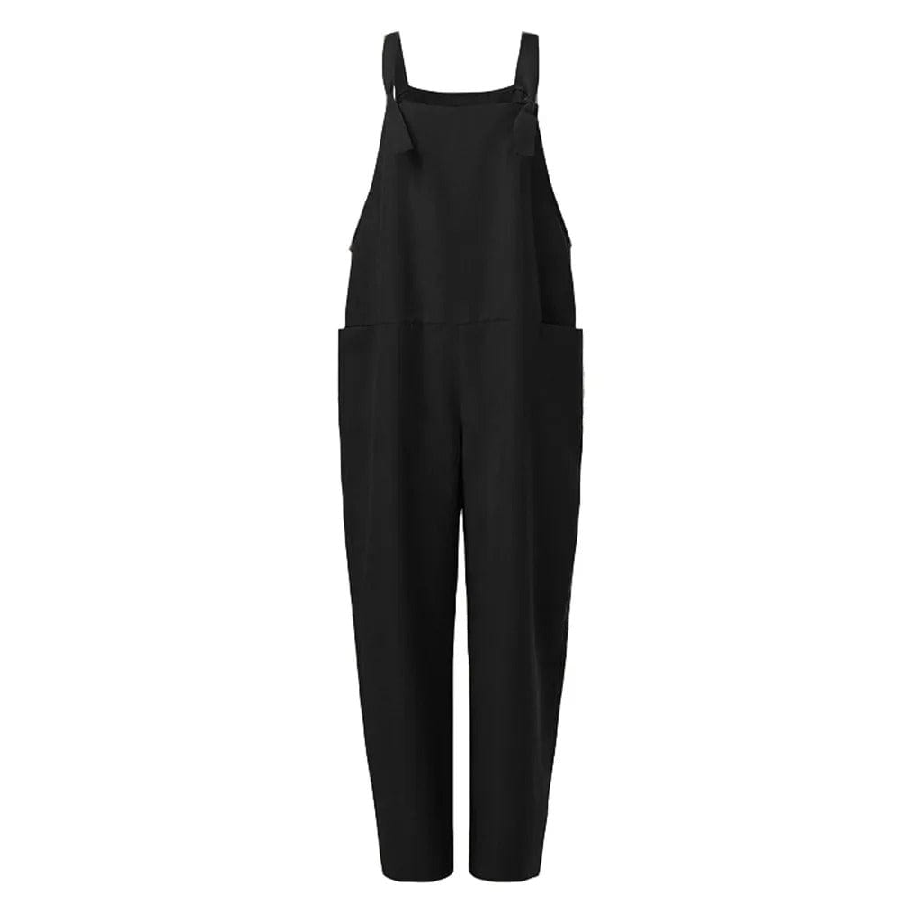 Jumpsuit made of loosely bound polyester and elastane