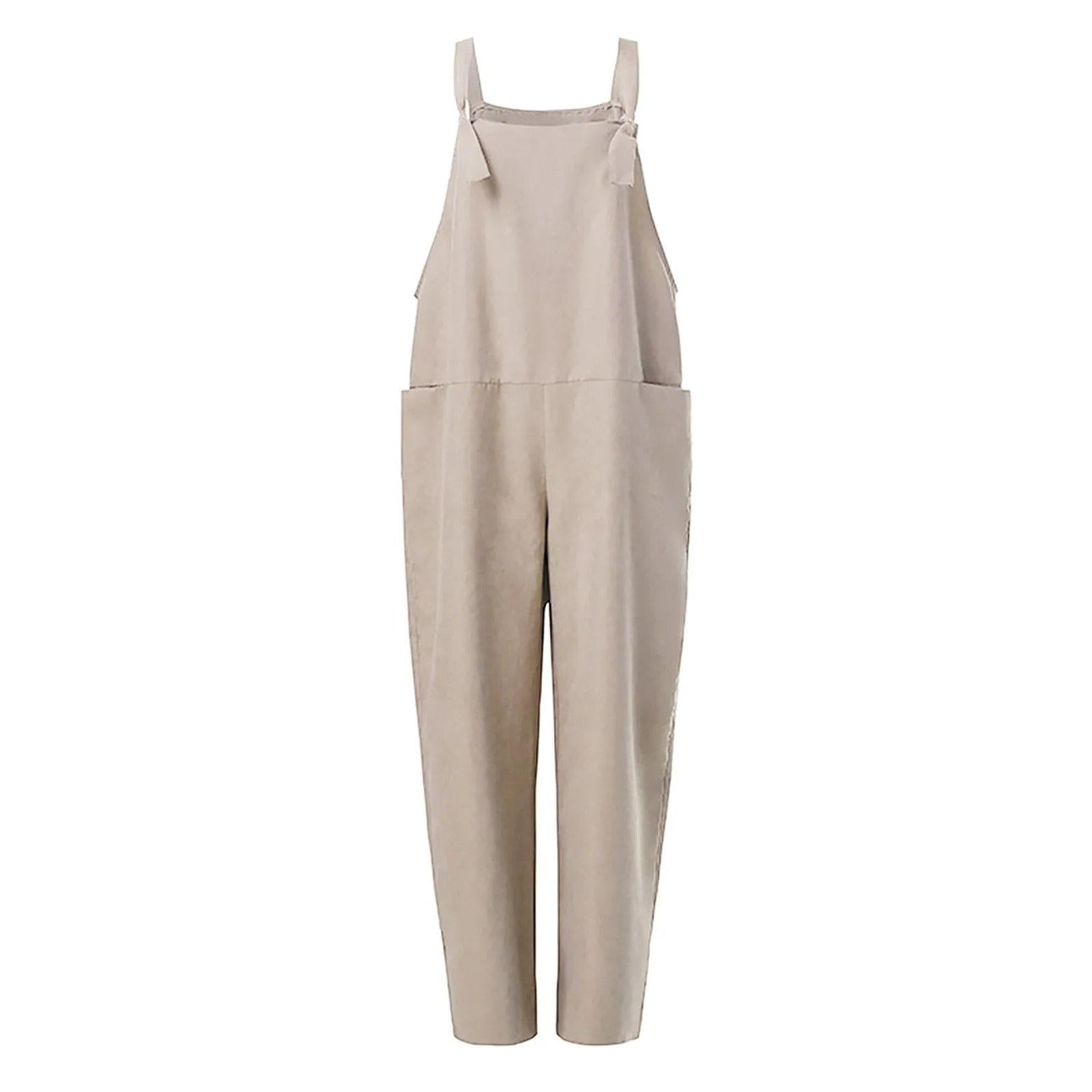 Jumpsuit made of loosely bound polyester and elastane