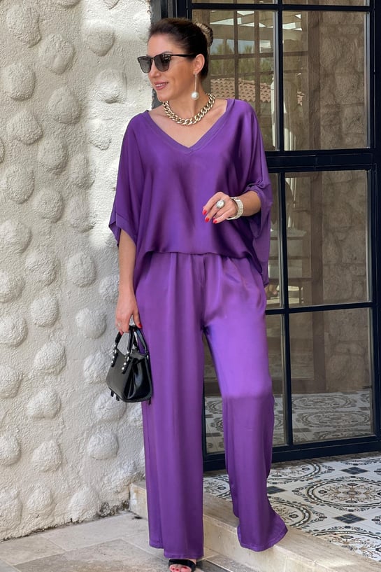 GR | V-neck 2-piece set