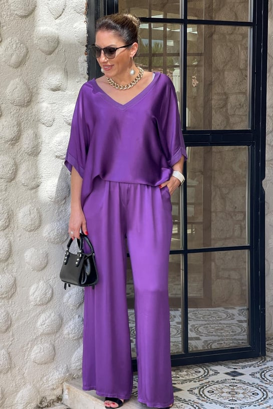 GR | V-neck 2-piece set