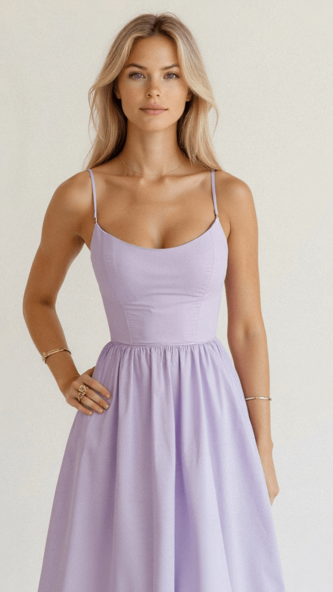 GR | Elegant sleeveless midi dress for women 