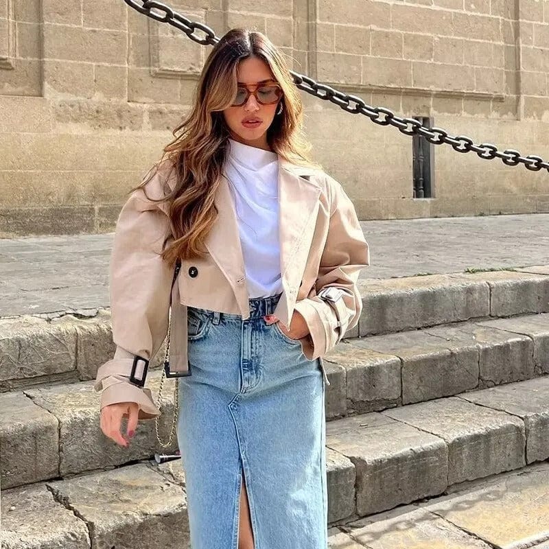 GR | Cropped spring/summer jacket