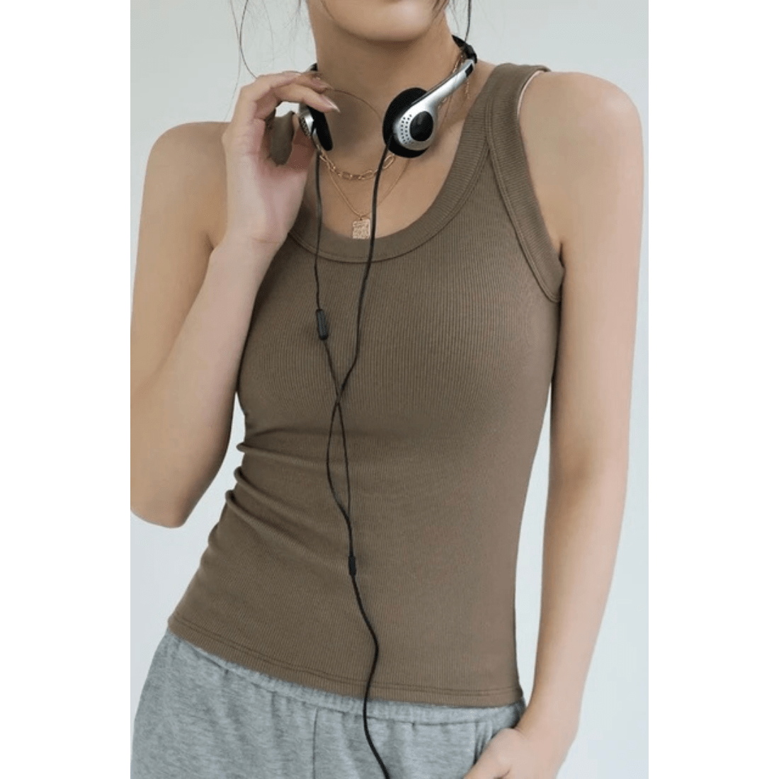 GR | Built-in bra top. No bra needed!