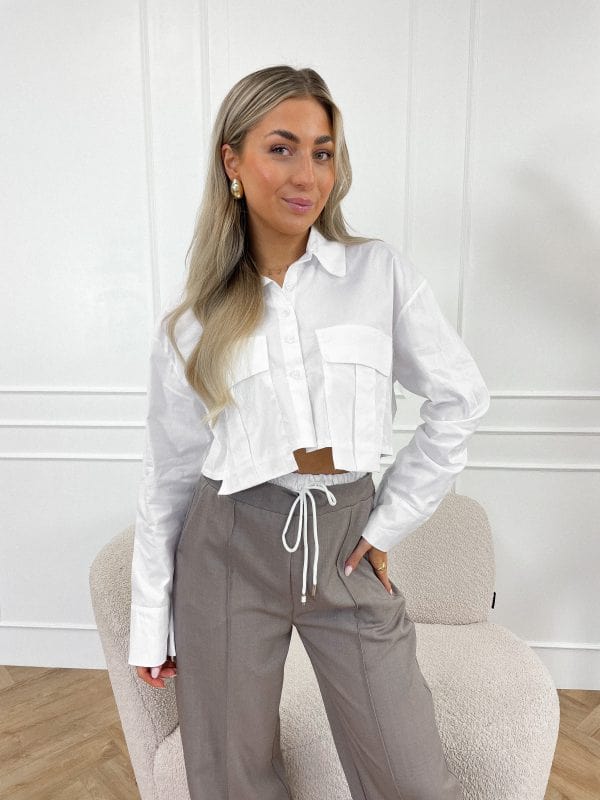 GR | Crop Blouse Top