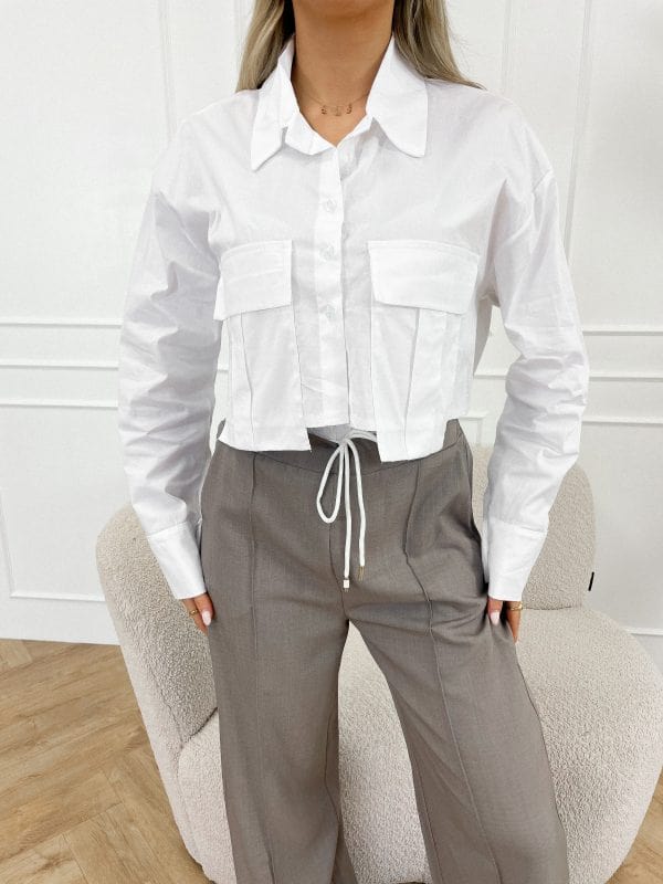 GR | Crop Blouse Top