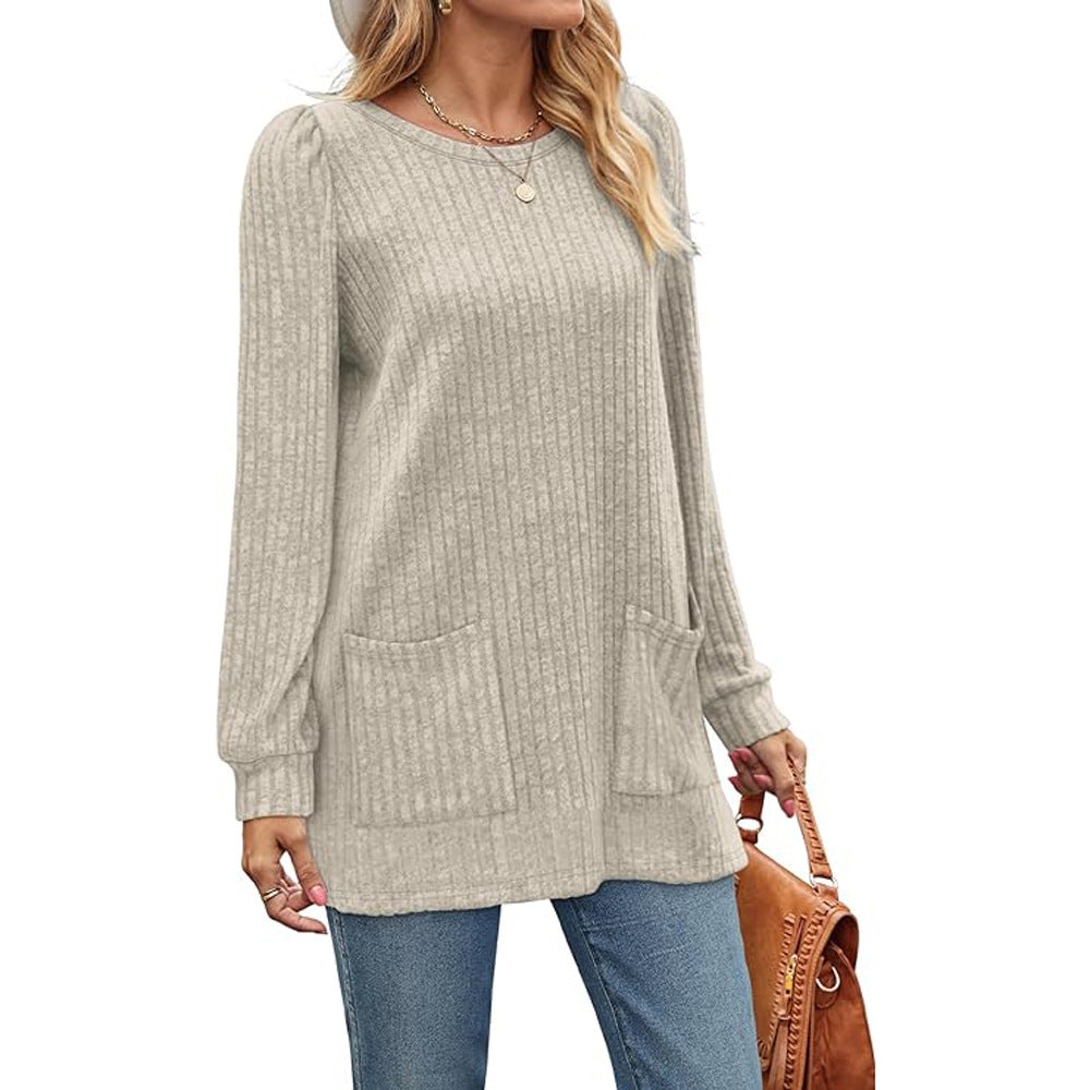 GR | Autumn and Winter new mid-length sweater dress for women
