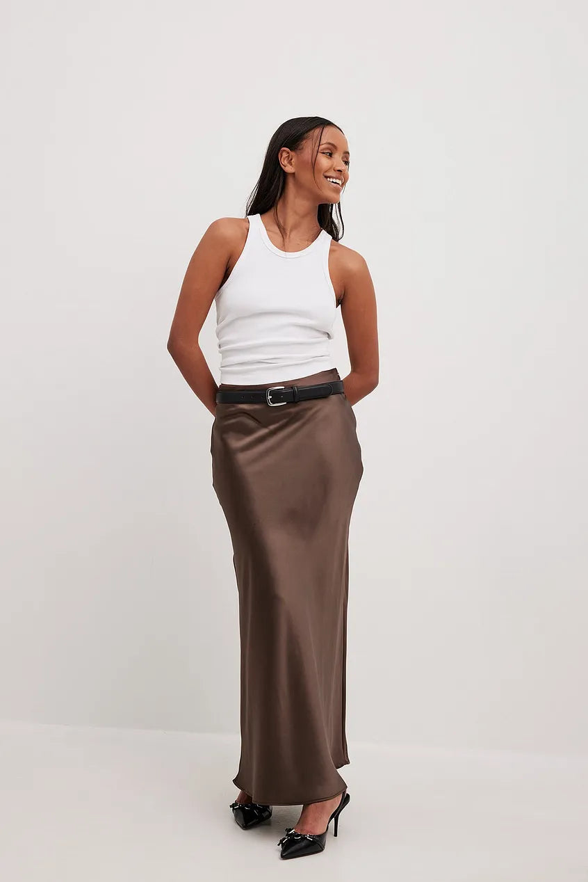 GR | Satinrock Mit Hoher Taille Anna