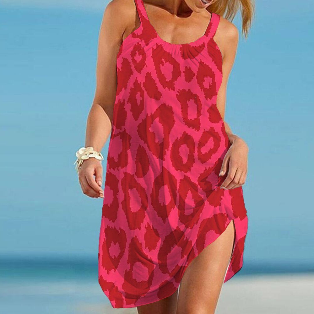 GR | Kleid Mit Wildem Leopardenmuster
