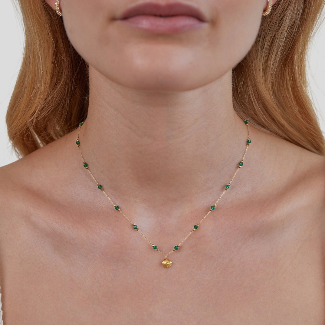 GR | Gold-plated layered necklace for women