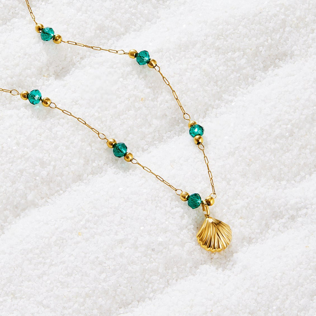 GR | Gold-plated layered necklace for women