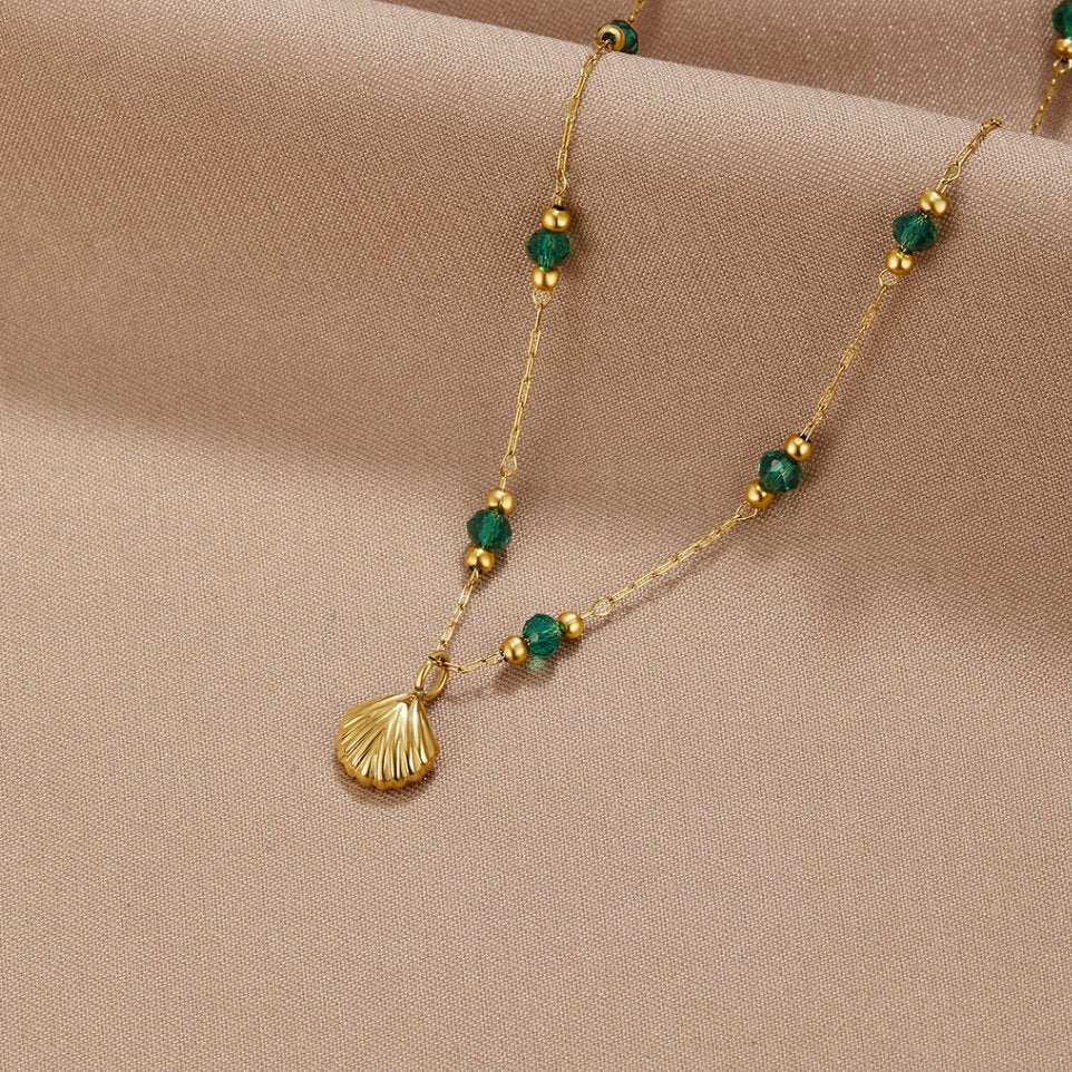 GR | Gold-plated layered necklace for women