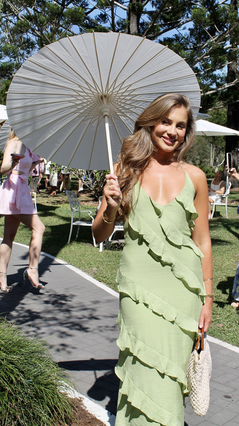 GR | Dress with playful ruffles