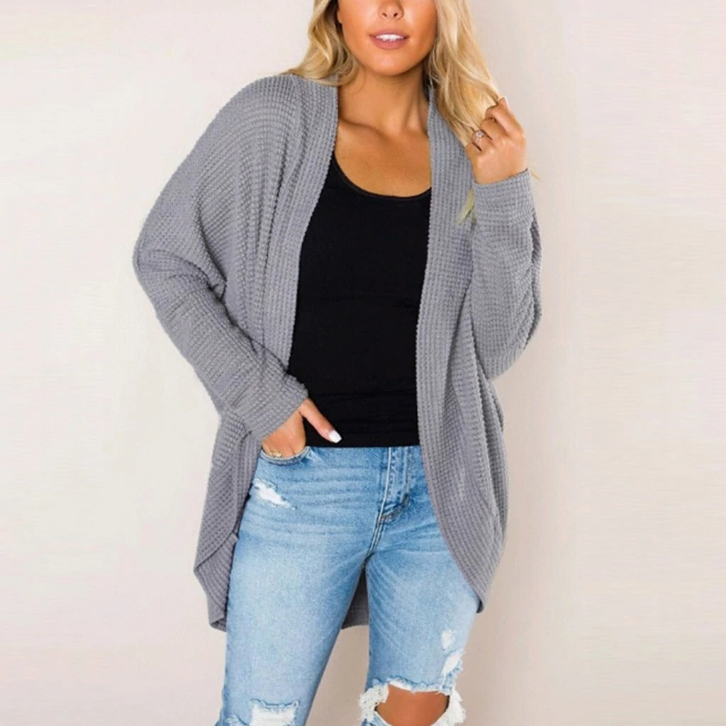 GR | Long knitted vest for women