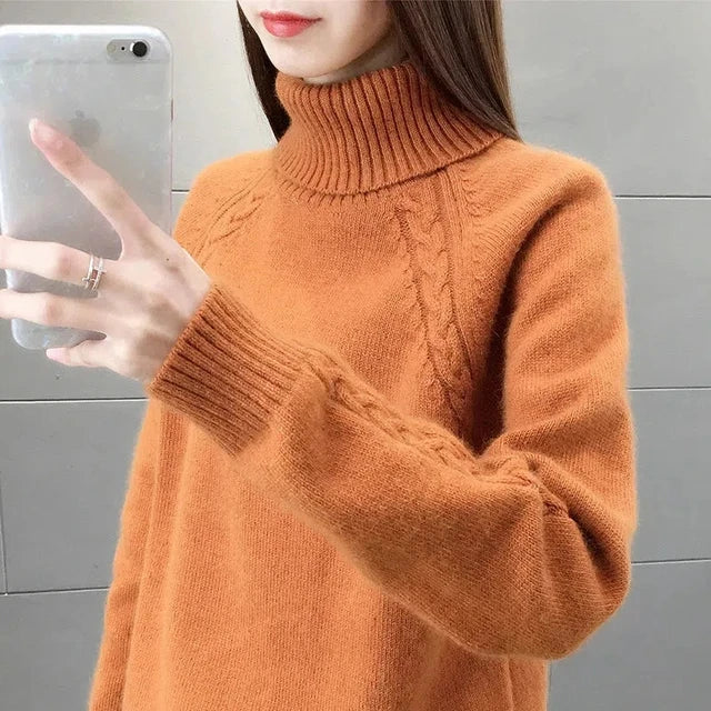 GR – Eleganter Rollkragenpullover für Damen