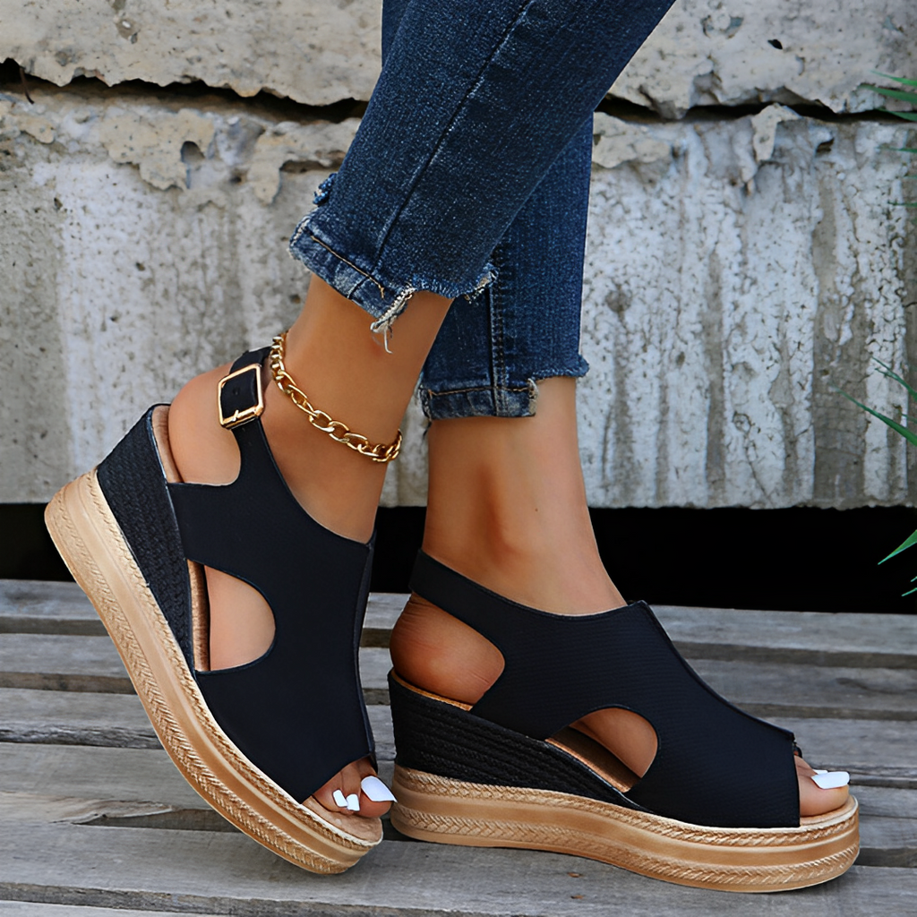 GR | Women's platform wedge sandals
