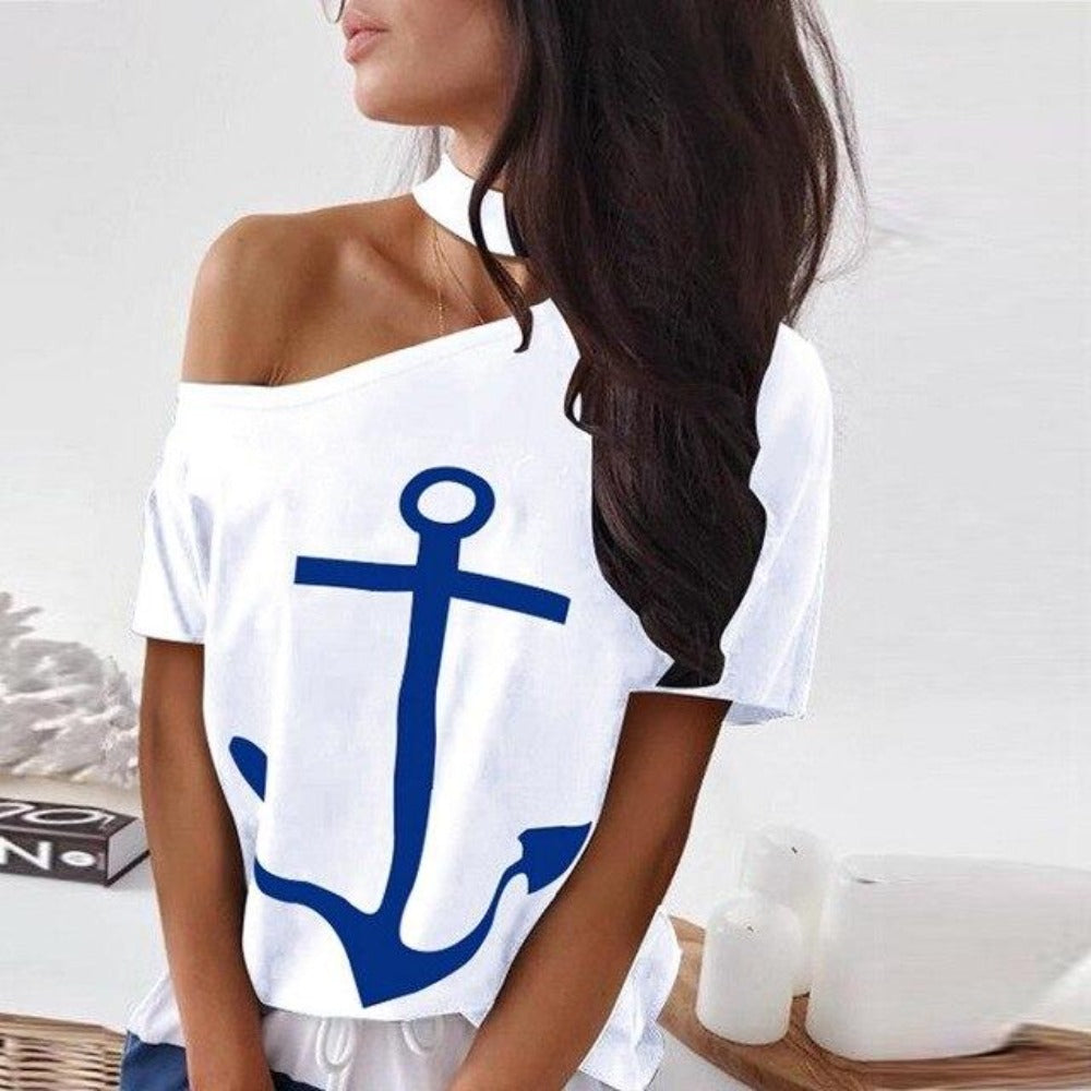 GR | Off-Shoulder Top and Skirt Dress Batwing Sleeves