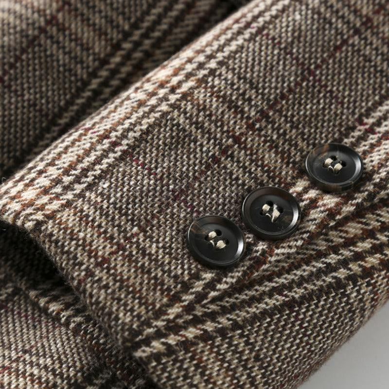 GR | Women's Office Plaid Blazer Long Sleeve Casual Jacket