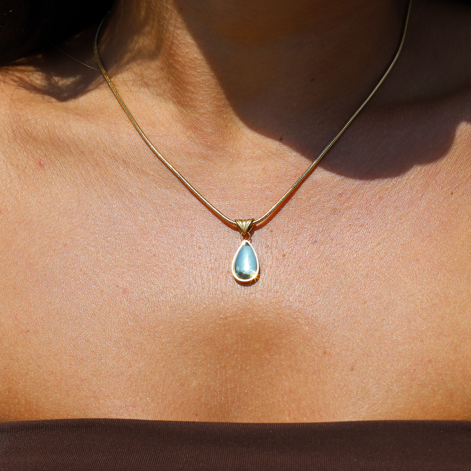 GR | Olive Necklace Natural Finesse Gold-colored Metal
