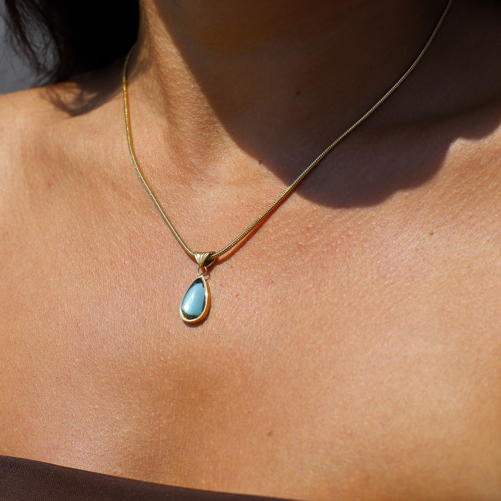 GR | Olive Necklace Natural Finesse Gold-colored Metal