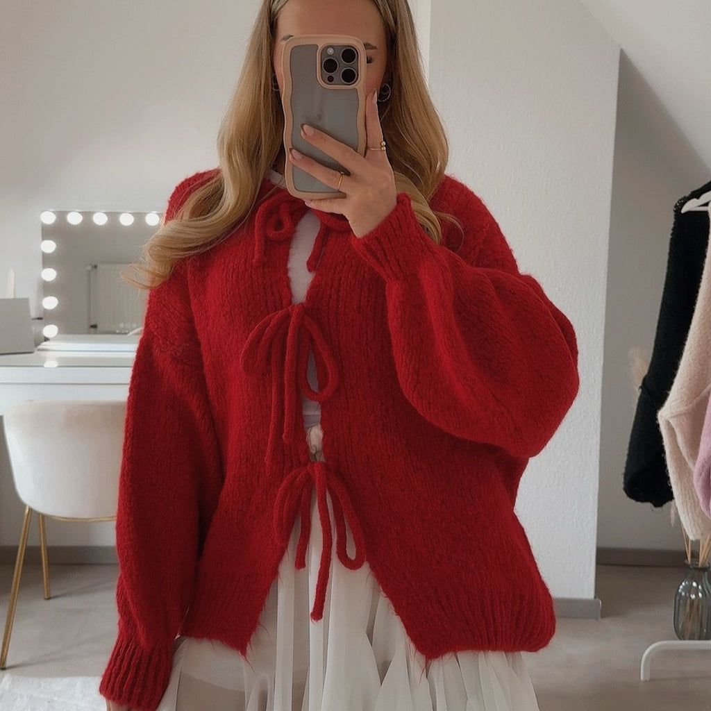 GR | Cardigan with bows