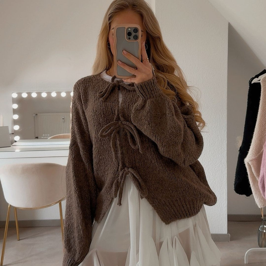 GR | Cardigan with bows