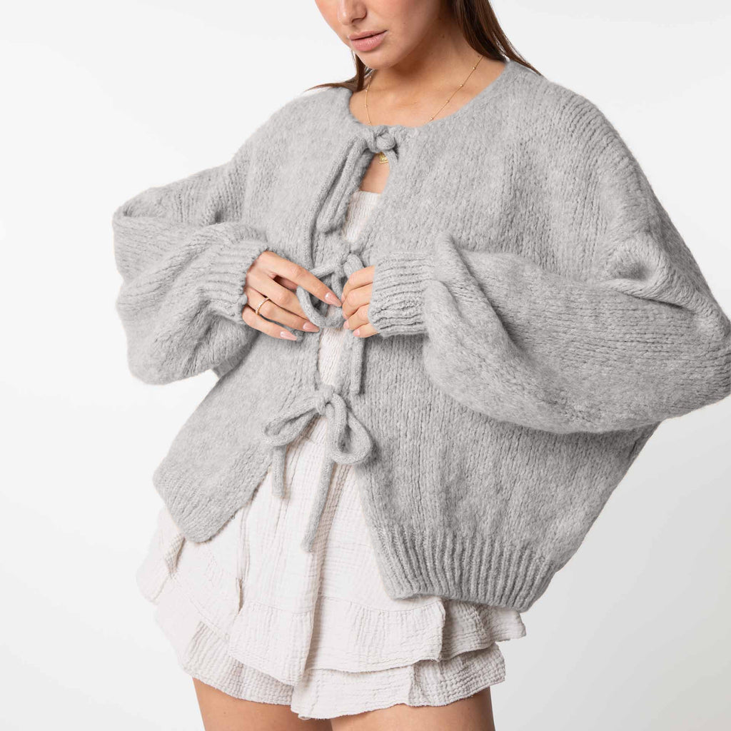 GR | Cardigan with bows