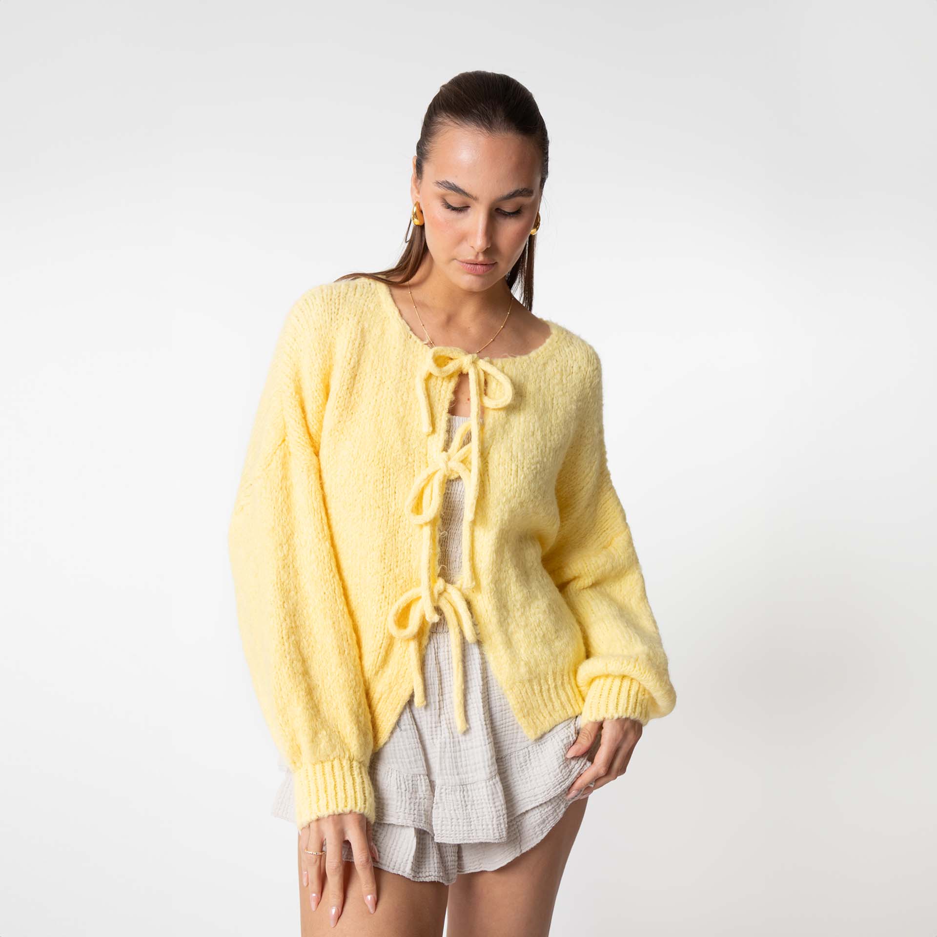 GR | Cardigan with bows