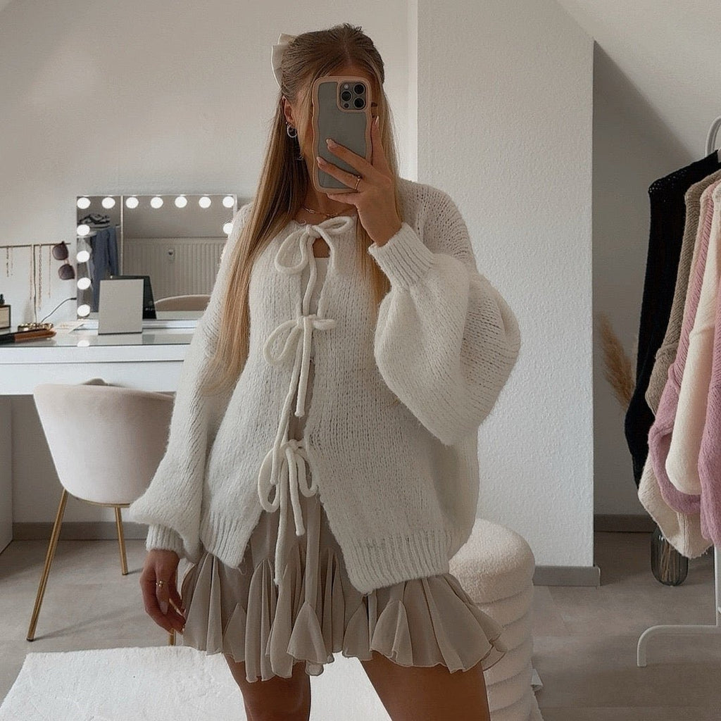 GR | Cardigan with bows
