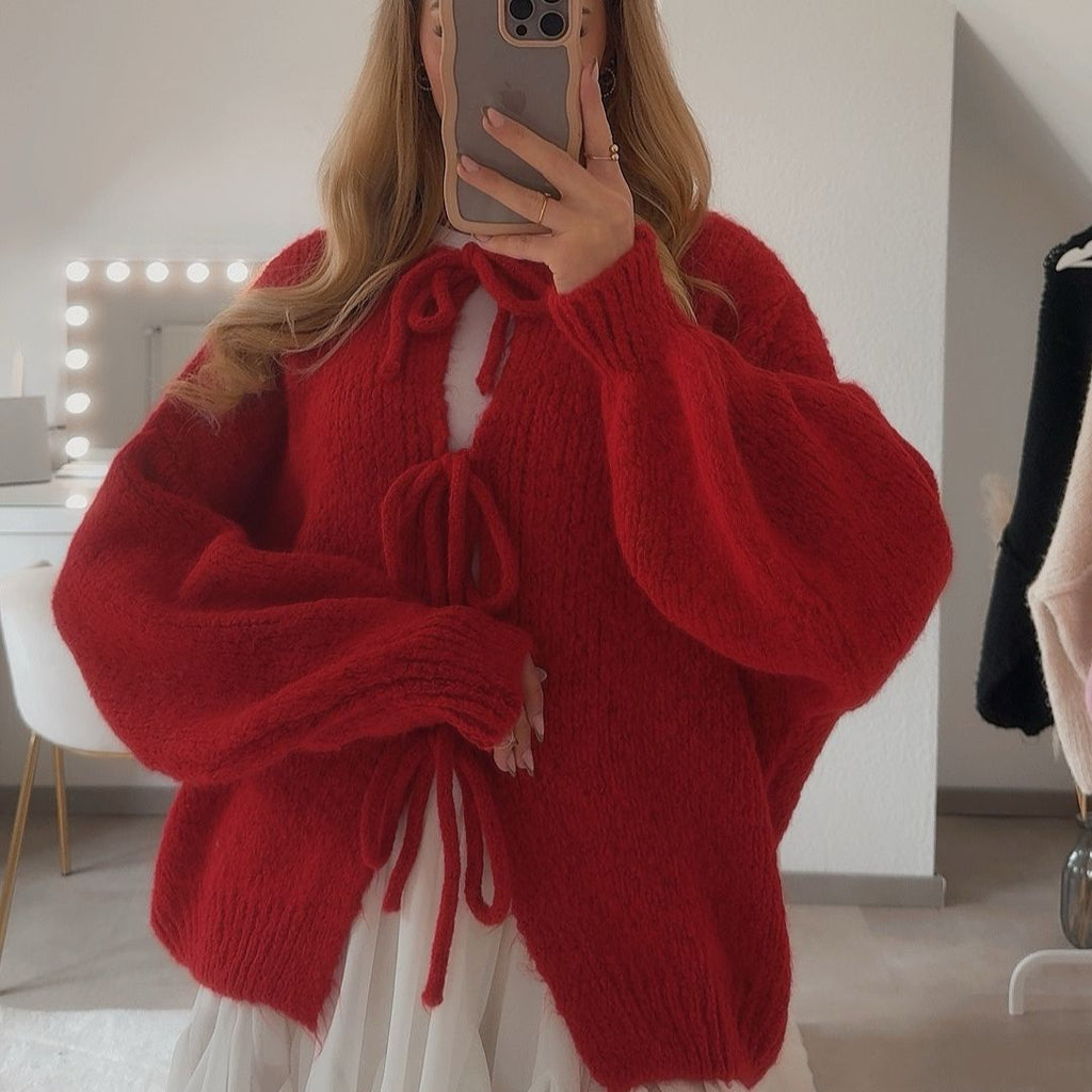 GR | Cardigan with bows
