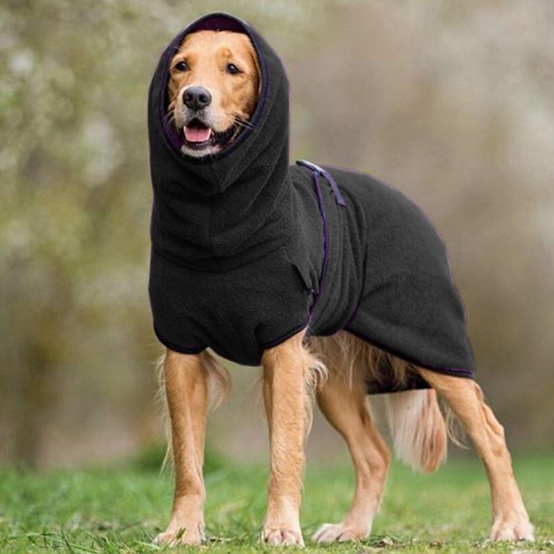 GR | Comfortable Warm Dog Towel Coat with Adjustable Buckle