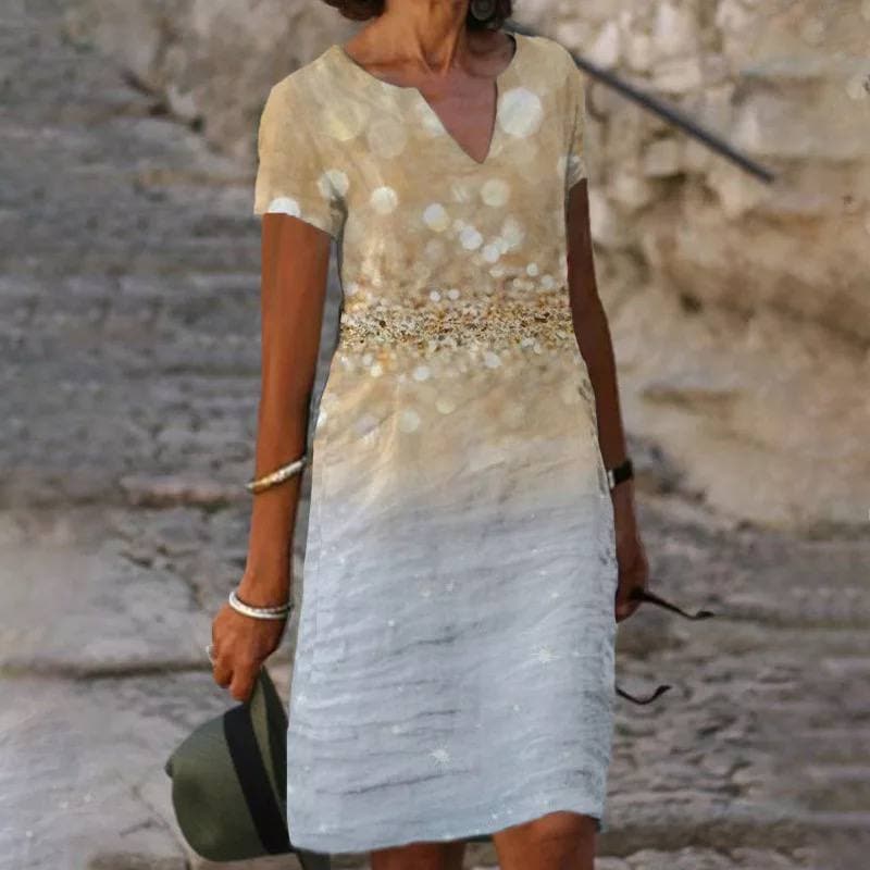 GR | Floral lightweight cotton dress for women