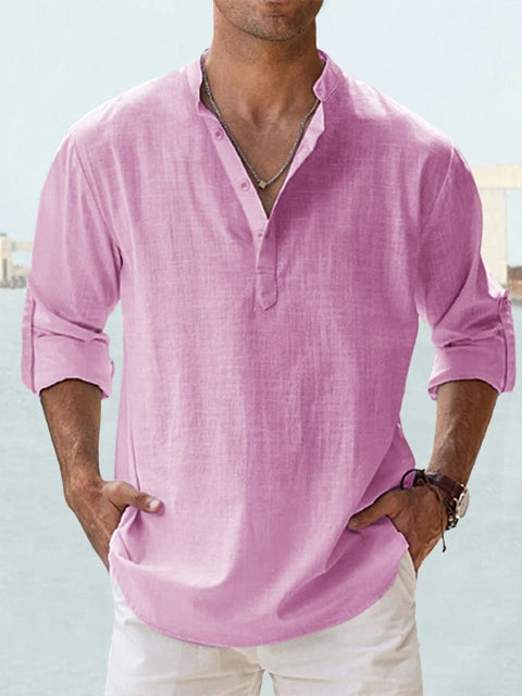 GR | Breathable cotton linen shirt, casual fit