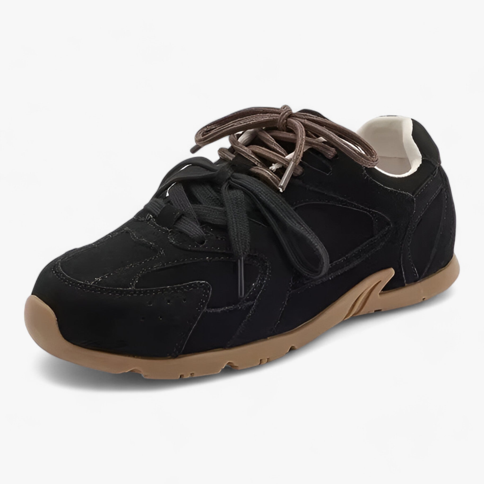 Genuine leather sneakers - retro comfort