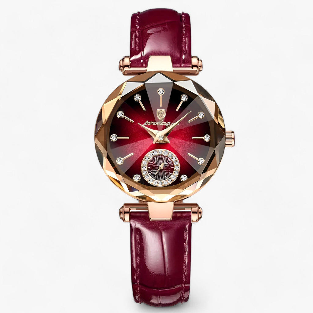 GR | Luxury women's stainless steel wristwatch with diamond accents