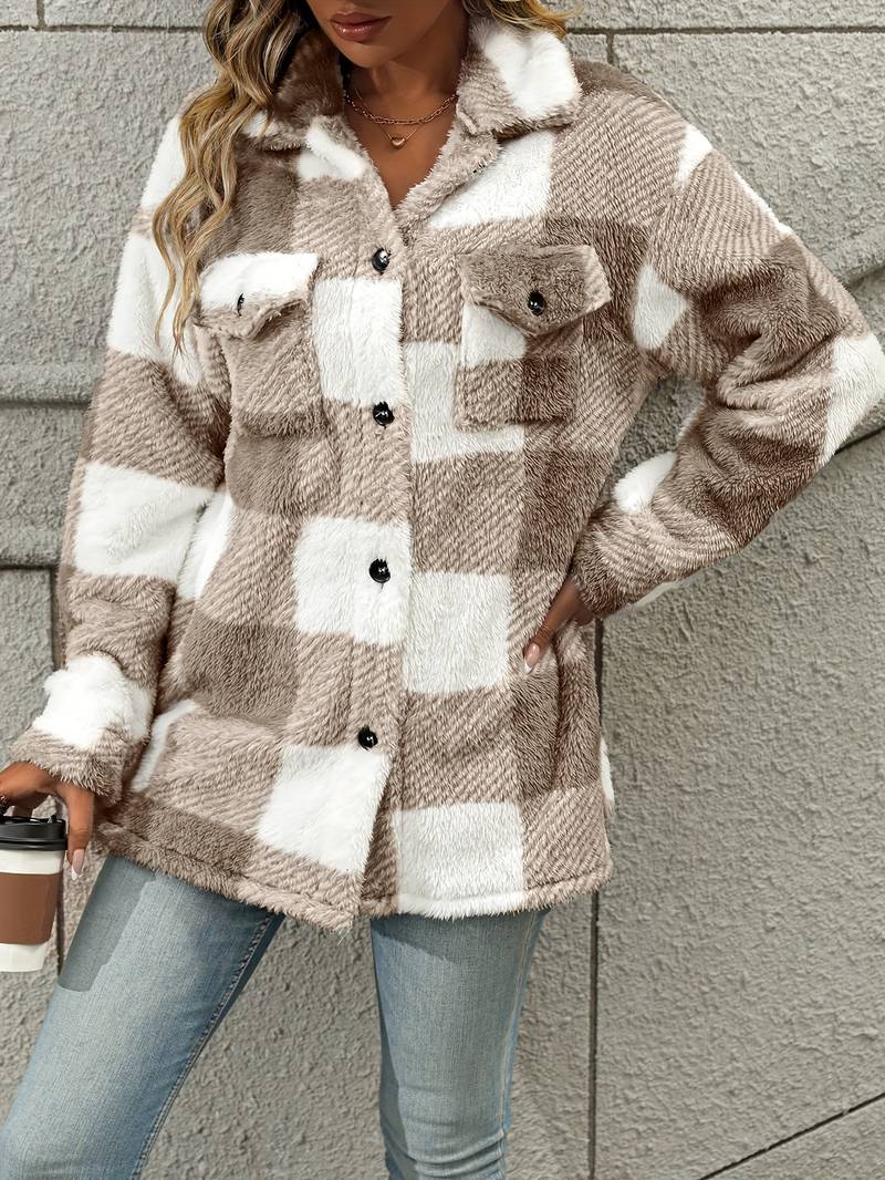 GR | Checkered Fleece Jacket