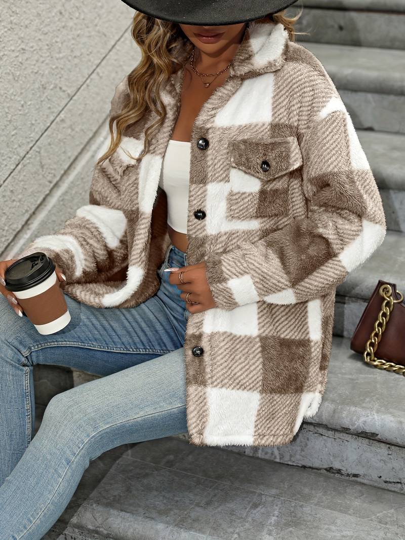 GR | Checkered Fleece Jacket