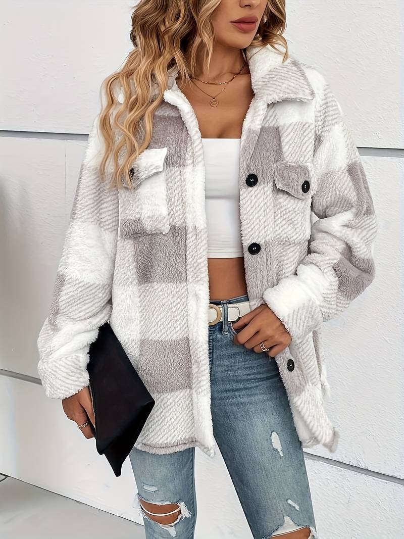 GR | Checkered Fleece Jacket